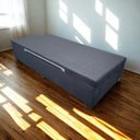 Ver imagem 1 de Cama Box Baú Solteiro Suede Luxo - Gs Kamas - Acabamento Reforçado, Amplo Espaço (preto)
