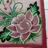 Tapete Pequeno Sala 100x150 Pintado À Mão Flores Rose - 3