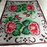 Tapete Grande Sala 200x150 Pintado À Mão Flor Vermelha 09 - 2