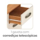 Ver imagem 5 de Cozinha Emilly 220cm 6 Portas 1 Gaveta Cinamomo/Off White