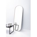 Ver imagem 1 de Espelho Grande Corpo Inteiro Parede Oval com Moldura em Metal 150 X 50cm Off White