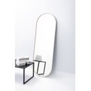 Ver imagem 4 de Espelho Grande Corpo Inteiro Parede Oval com Moldura em Metal 150 X 50cm Off White