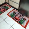 Tapete Pra Cozinha Tear Kit 3 Peças Pintado Chaleira/Flores 03 - 4
