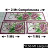 Jogo Tapete Cozinha 3 Peças Tear Pintado À Mão Flor Rose 02 - 2