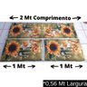 Jogo Tapete Pra Cozinha Tear 3 Peças Sublimado Girassol 02 - 2