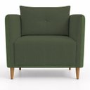 Ver imagem 5 de Poltrona Decorativa Aviv para Sala Escritório Recepção Luxo Linho Premium Easy Clean Corino Premium