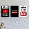Kit com 3 Placas Decorativas Youtuber - 1