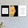 Kit com 3 Placas Decorativas Steve Jobs - 1