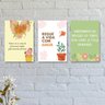 Kit com 3 Placas Decorativas Primavera - 1