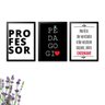 3 Quadros Decorativos Presente para Professor - 1