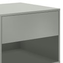 Ver imagem 2 de Mesa de Cabeceira Industrial Pé de Aço 1 Gaveta Corrediça Telescópica 1 Nicho - Lh Móveis