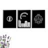 3 Quadros Decorativos Construtor - 1