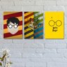 Kit com 3 Placas Decorativas Harry Potter 2 - 1
