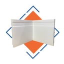 Ver imagem 2 de Rodapé Poliest 07cm Frisado Slim Branco Rodapeshop