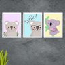 3 Quadros Decorativos Coala - 1
