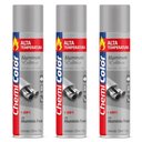 Ver imagem 1 de Kit 03 Tintas Spray 350ml Alta Temperatura Interno e Externo Secagem Rápida - Chemicolor