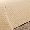 Cobre Leito Colcha Solteiro 3 Peças Matelassê UltrassônicoPedro Liso Avelã - 3