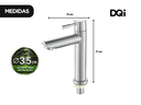 Ver imagem 2 de Torneira de Bancada em Aço Inox Escovado para Lavabo Banheiro 1/4 de Volta