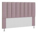Ver imagem 1 de Cabeceira Estofada Carla 140cm Casal Suede Rose - D A Decor