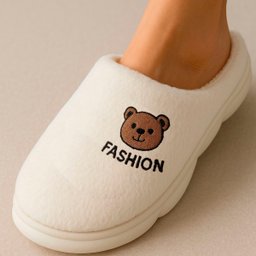 Pantufas Chinelos de Inverno Ursinho Sapatos Aconchegantes - 3