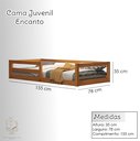 Ver imagem 6 de Cama Infantil Madeira com Grade Segurança Menina Menino Montessoriana