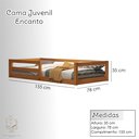 Ver imagem 6 de Cama Infantil Madeira com Grade Segurança Menina Menino Montessoriana