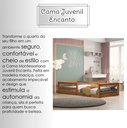 Ver imagem 2 de Cama Infantil Madeira com Grade Segurança Menina Menino Montessoriana