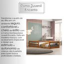 Ver imagem 2 de Cama Infantil Madeira com Grade Segurança Menina Menino Montessoriana