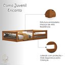 Ver imagem 3 de Cama Infantil Madeira com Grade Segurança Menina Menino Montessoriana