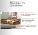 Ver imagem 4 de Cama Infantil Madeira com Grade Segurança Menina Menino Montessoriana