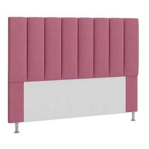 Cabeceira Estofada Carla 160CM Queen Suede Rosa - D A DECOR
