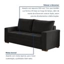 Ver imagem 7 de Conjunto de Sofá 5 Lugares Suede Urban 334cm Yescasa Preto