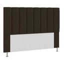 Ver imagem 1 de Cabeceira Estofada Carla 195CM King Suede Marrom - D A DECOR
