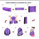 Ver imagem 4 de Sofá Puff Air Bag Inflável para Camping VG+ Rosa