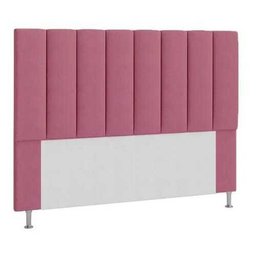 Cabeceira Estofada Carla 90CM Solteiro Suede Rosa - D A DECOR - 1