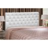 Cabeceira Cristal 1,60 Cm Cama Box Queen Corino Branco - 2