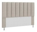 Ver imagem 1 de Cabeceira Estofada Carla 195cm King Suede Bege - D A Decor