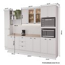 Ver imagem 4 de Cozinha Completa com Balcão Milla Joy Deca 13 Portas 3 Gavetas MDF 310cm Branco