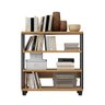 Mini Estante Estilo Industrial 89,5cm 4 Prateleiras F23 Pradel Móveis - Freijó/preto Fosco - 2