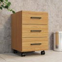 Ver imagem 1 de Gaveteiro 39,5cm Estilo Industrial F16 Pradel Móveis - Freijó