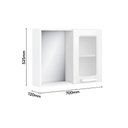 Ver imagem 4 de Armário de Banheiro com Espelho 8200 1 Porta 70cm Branco Bertolini