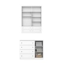 Ver imagem 3 de Conjunto Quarto Juvinil Guarda Roupa 4 Portas e Cômoda 4 Gavetas Amy Casa 812