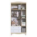 Ver imagem 2 de Guarda Roupa Infantil Roupeiro para Quarto 3 Portas 2 Gavetas Carvalho/Branco - Completa Móveis