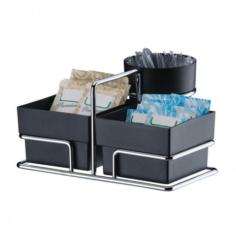 Organizador Sachês de Açúcar Mexedor Preto Future 1156pt