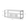 Rack Home Luxuosa Para Sala De Star Off White / Bronze - 3