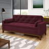 Sofá Nautillus 4 lugares – Linoforte Moveis - Bordô - 1