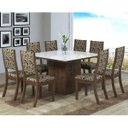 Ver imagem 1 de Conjunto Sala de Jantar Mesa 8 Cadeiras Isabela Viero