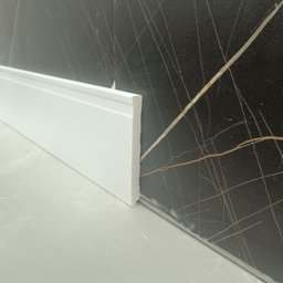 Rodapé Poliestireno Frisado Arquitech 51010 - 2,4 Metros - 6