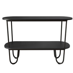 Aparador Requinte Pés de Aço Tubular 120 cm Preto/Preto - 5