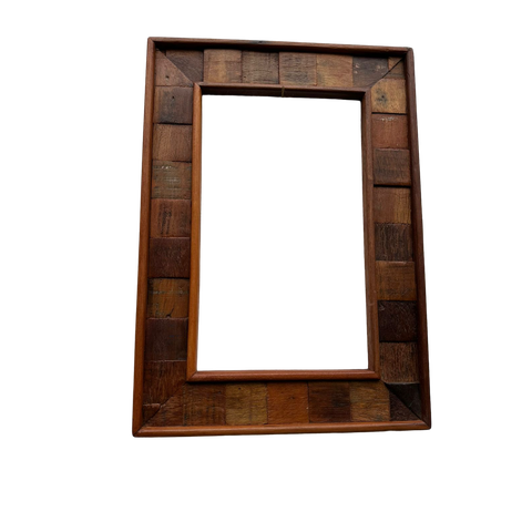 Moldura pra Espelho em Madeira Rústica de Demolição